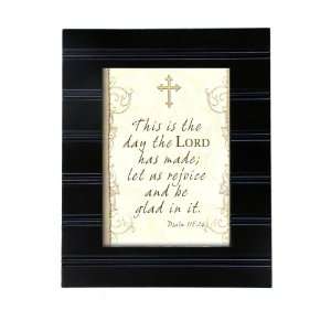  Cottage Garden This is The Day Photo Frame in Black 