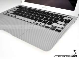 Silver Carbon Fiber Sticker Skin 4 New Macbook air 13  