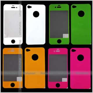   Screen protector cover front back for apple iPhone 4 4S F22  