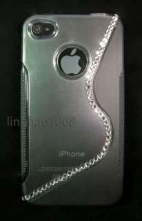   Black TPU Hard Case Bumper For Verizon & AT&T Apple iPhone 4/4S  