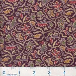   Wide Paisley Flannel Purple Fabric By The Yard Arts, Crafts & Sewing