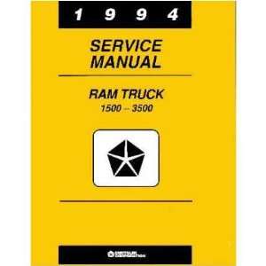    1994 DODGE 1500 3500 RAM TRUCK Shop Service Manual Automotive