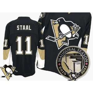  Penguins Authentic NHL Jerseys Jordan Staal Home Black Hockey Jersey 