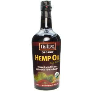  Nutiva Non GMO Organic Hemp Oil, Cold Pressed 16 fl. oz 