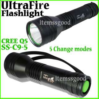 UltraFire SS C9 5 Q5 Tactical Flashlight Torch Light  