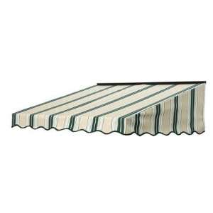 NuImage Awnings 7 Wide x 35 Projection Striped Door Manual Awning 