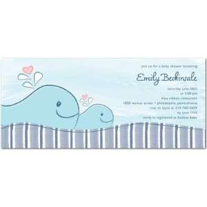    Baby Shower Invitations   Whales Aweigh By Studio Basics Baby