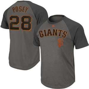   Buster Posey Record Holder Player Raglan T Shirt