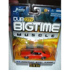   Orange 69 Pontiac GTO Judge 164 Scale Die Cast Car Toys & Games