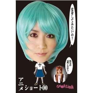  Evangelion Anime Ayanami Rei Costume Cosplay Wig [JAPAN 