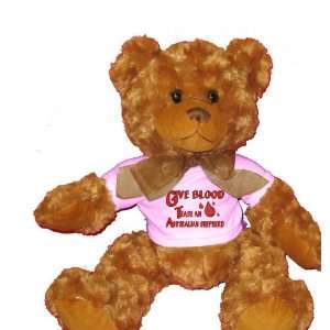  Give Blood Tease A Australian Shepherd Plush Teddy Bear 