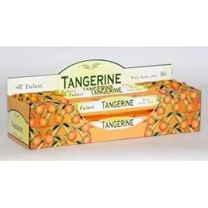  Tangerine   20 Stick Hex Tube   Tulasi Incense