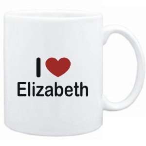  Mug White I LOVE Elizabeth  Usa Cities Sports 