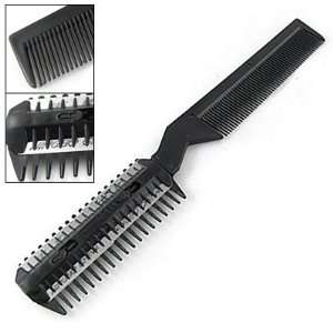  Black Handle Hair Razor Cutting Fine Comb for Lady Beauty
