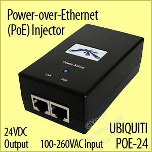 UBIQUITI Power Over Ethernet Injector 24V PoE POE 24  