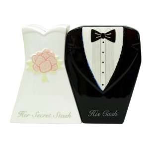  Mr. & Mrs. Wedding Bank Set of Two Toys & Games