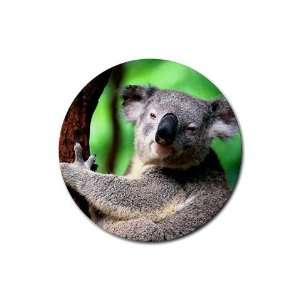 Koala bear Round Rubber Coaster set 4 pack Great Gift Idea