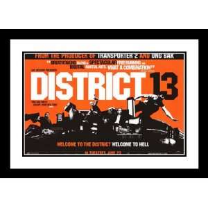  District B13 20x26 Framed and Double Matted Movie Poster 