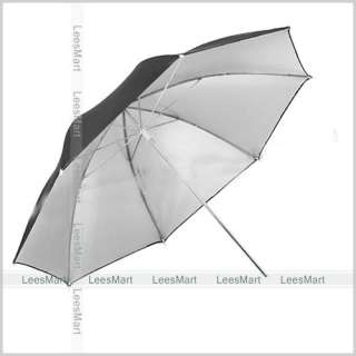   Photography Studio Reflective Lighting Umbrella Black Silver flash C21