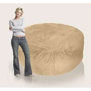 Giant Bean Bag Chair 6 ft Comfy Sack   Camel Suede 