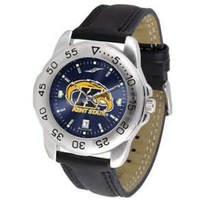 Kent Golden Flashers NCAA AnoChrome Sport Mens Watch (Leather Band 