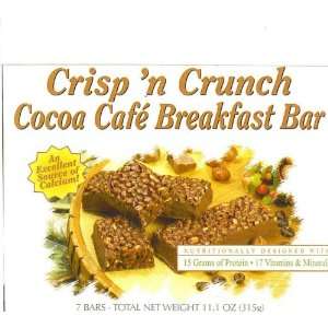  Crisp n Crunch Cocoa Cafe Bar   Box of 7 Protein Bars 