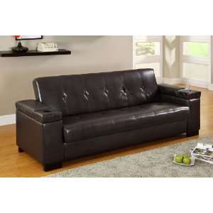   Modern Leatherette Futon Sofa Bed, FA 3234 F1