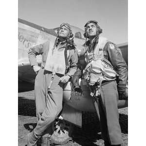  COL Benjamin Davis W/ Tuskegee Airmen 8 1/2 X11 Photograph 