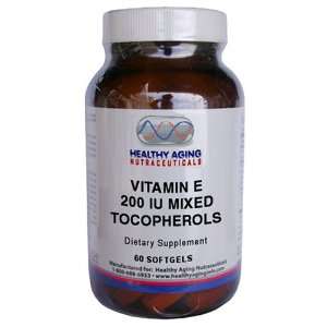   Vitamin E 200 Iu Mixed Tocopherols 60 Softgels