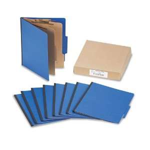  Top Tab Folders,w/ Fasteners,3 quot; Exp,Letter,10/BX,Blue 
