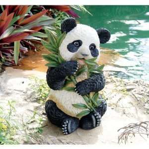  Xoticbrands Asian Chinese Baby Panda Pool Garden Sculpture 