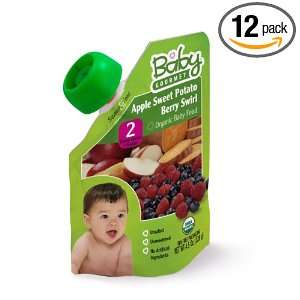 Baby Gourmet Orgnaic Yummy Combos Stage 2 (7 Months+) Apple, Sweet 
