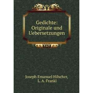   Frankl Joseph Emanuel Hilscher  Books