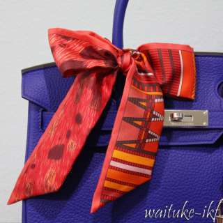 BNIB 2012 STORE FRESH Hermes Twilly PELAGES ET CAMOUFLAGE CORAIL 