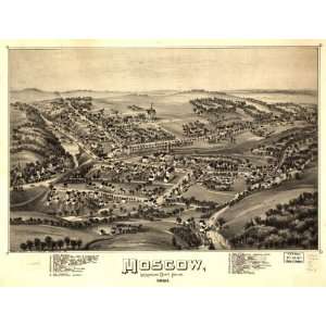  1891 map of Moscow, Pennsylvania