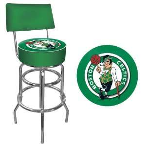   Padded Swivel Bar Stool with Back   Game Room Products Pub Stool NBA