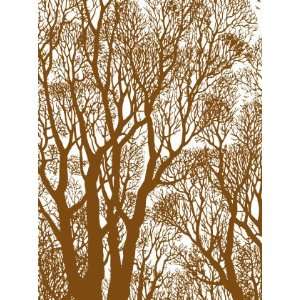  Trees Backgrounder Cling Mounted Red Rubber Stamp by 