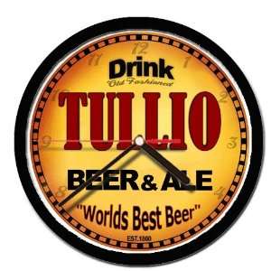  TULLIO beer and ale cerveza wall clock 