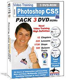 New** ADOBE PHOTOSHOP CS5   VIDEO TRAINING 3 DVD  