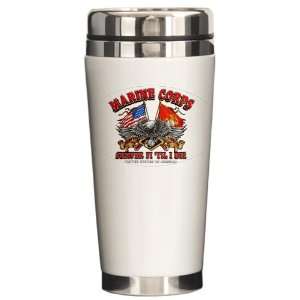  Ceramic Travel Drink Mug Marine Corps Semper Fi Til I Die 