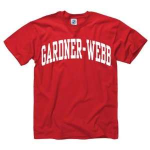  Gardner Webb Bulldogs Red Arch T Shirt