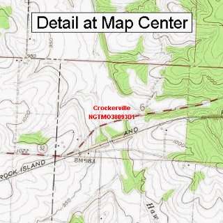  USGS Topographic Quadrangle Map   Crockerville, Missouri 