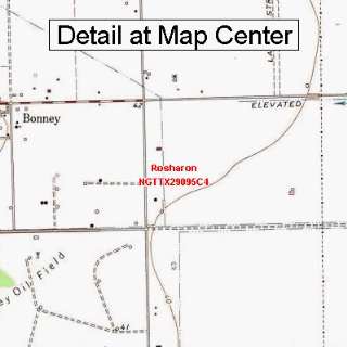  USGS Topographic Quadrangle Map   Rosharon, Texas (Folded 