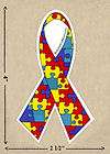 Autism Awareness Ribbon Stickers (set of 10)