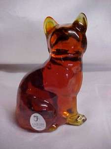 Fenton Art Glass Orange Sitting Cat Figurine New 5165OR  