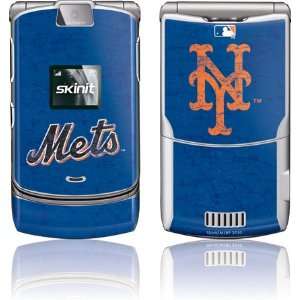  New York Mets   Solid Distressed skin for Motorola RAZR V3 