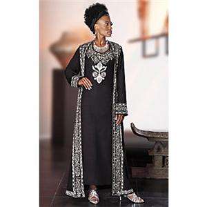 ASHRO Brand New Black Efiyah Jacket Dress Suit Plus Size XXXL 3X 