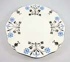Silver & Blue Handpainted Flowers Wedgwood 7 1/8 Plate