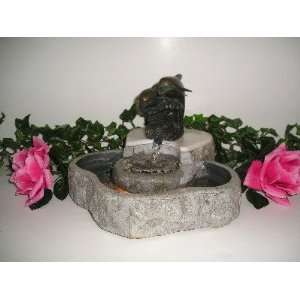  Tabletop Fountain Bali Dolphin With Light