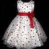 USA3117 TU2 14 Easter Red Wedding Pageant Party Flower Girls Dress 7 